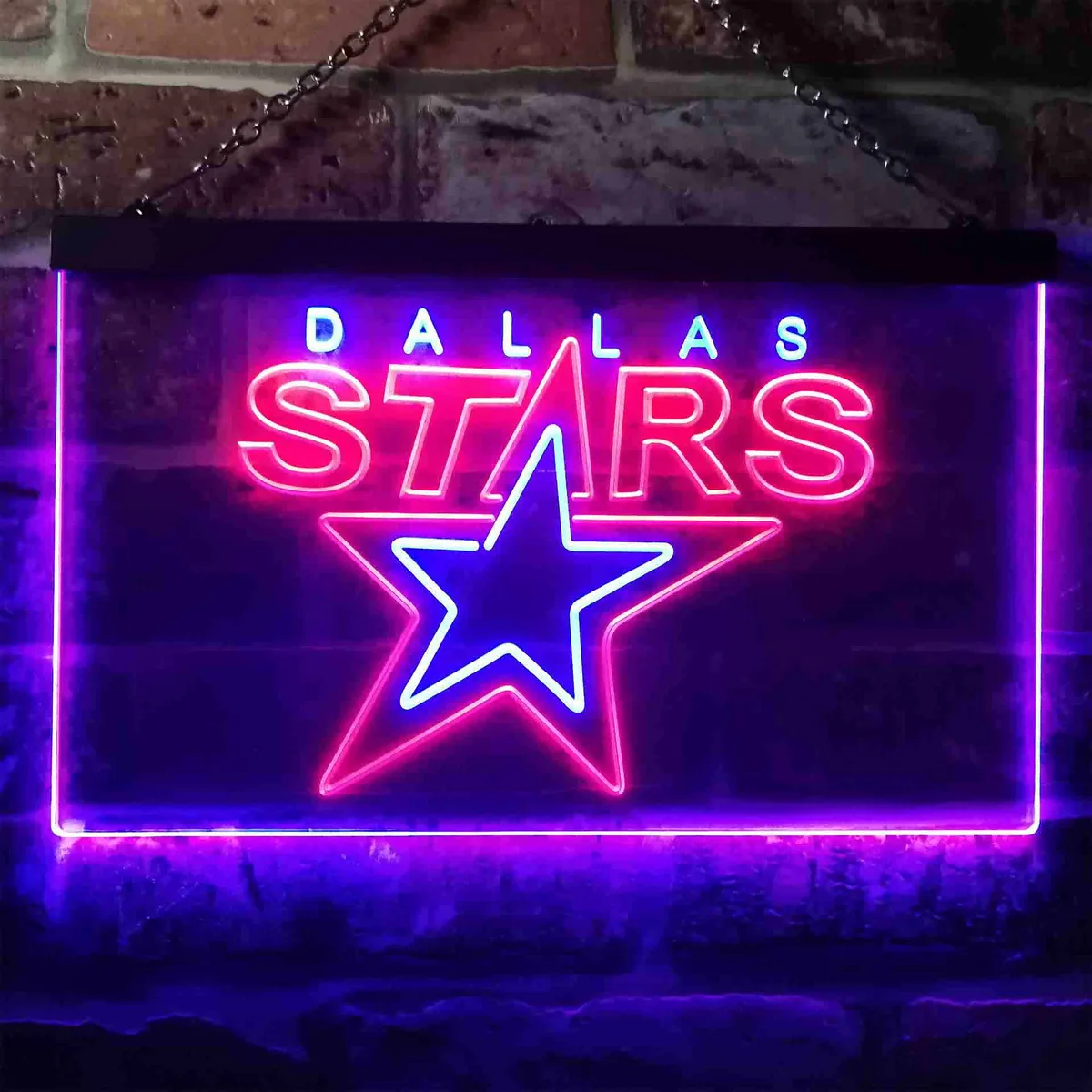Dallas Stars Logo 2 Neon-Like LED Sign - Legacy Edition