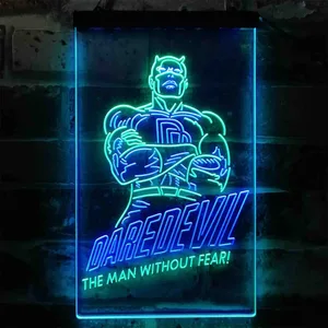 Daredevil The Man Without Fear Neon-Like LED Sign