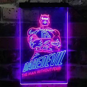 Daredevil The Man Without Fear Neon-Like LED Sign