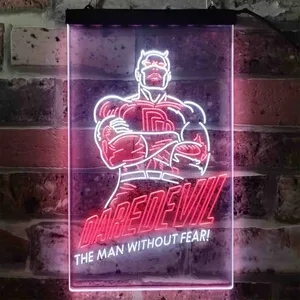 Daredevil The Man Without Fear Neon-Like LED Sign
