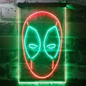 Deadpool Face Neon-Like LED Sign