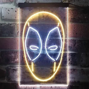 Deadpool Face Neon-Like LED Sign