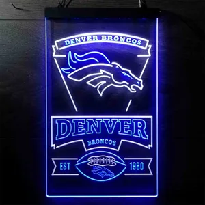 Denver Broncos EST 1960 Neon-Like LED Sign