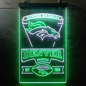 Denver Broncos EST 1960 Neon-Like LED Sign