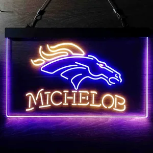 Denver Broncos Michelob Neon-Like LED Sign