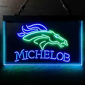 Denver Broncos Michelob Neon-Like LED Sign
