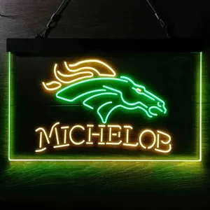 Denver Broncos Michelob Neon-Like LED Sign