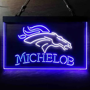 Denver Broncos Michelob Neon-Like LED Sign