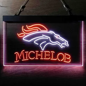 Denver Broncos Michelob Neon-Like LED Sign