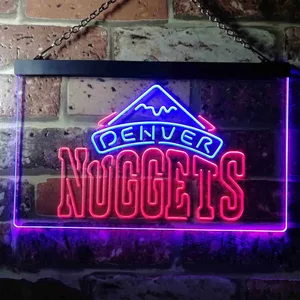Denver Nuggets Logo Neon-Like LED Sign - Legacy Edition