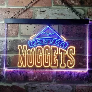Denver Nuggets Logo Neon-Like LED Sign - Legacy Edition