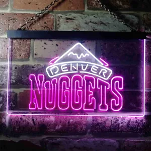 Denver Nuggets Logo Neon-Like LED Sign - Legacy Edition