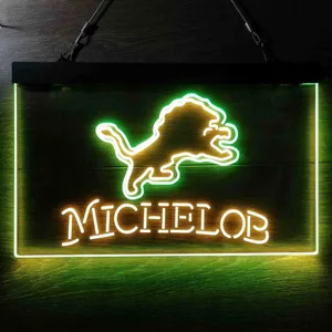 Detroit Lions Michelob Neon-Like LED Sign