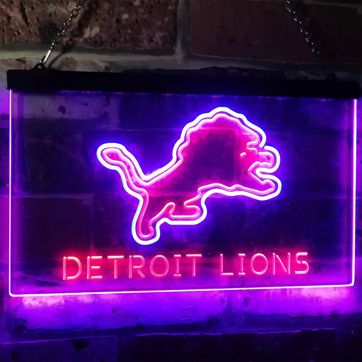 Detroit Lions Neon-Like LED Sign