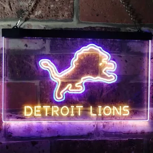 Detroit Lions Neon-Like LED Sign
