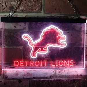 Detroit Lions Neon-Like LED Sign