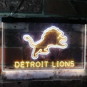 Detroit Lions Neon-Like LED Sign