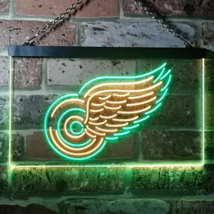 Detroit Red Wings Logo 1 Neon-Like LED Sign