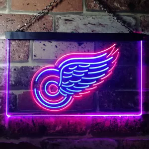 Detroit Red Wings Logo 1 Neon-Like LED Sign