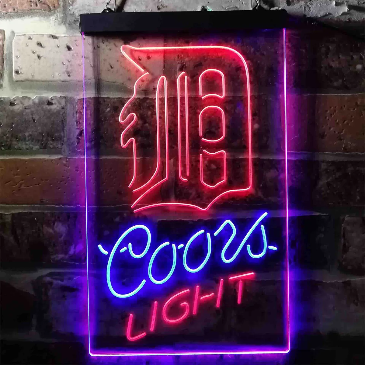 Detroit Tigers Coors Light Neon-Like LED Sign - Legacy Edition
