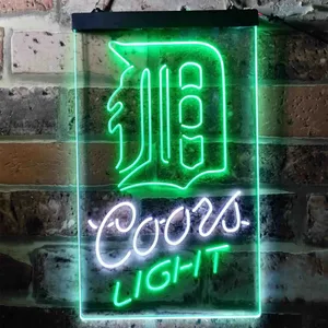 Detroit Tigers Coors Light Neon-Like LED Sign - Legacy Edition