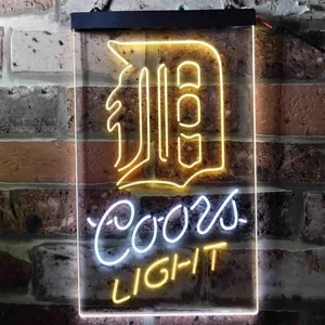 Detroit Tigers Coors Light Neon-Like LED Sign - Legacy Edition