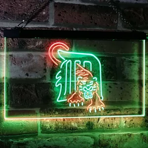 Detroit Tigers Logo 1 Neon-Like LED Sign - Legacy Edition