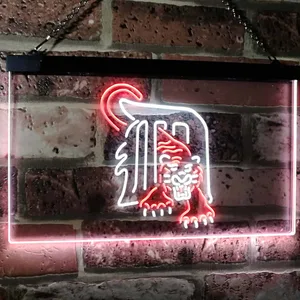 Detroit Tigers Logo 1 Neon-Like LED Sign - Legacy Edition