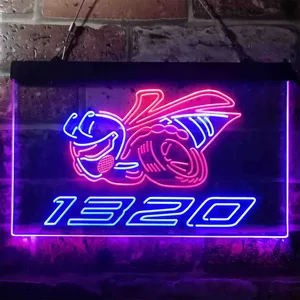 Dodge Challenger Angry Bee 1320 Neon-Like LED Sign