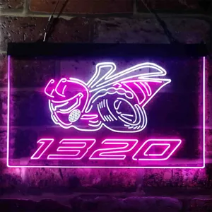 Dodge Challenger Angry Bee 1320 Neon-Like LED Sign
