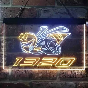 Dodge Challenger Angry Bee 1320 Neon-Like LED Sign