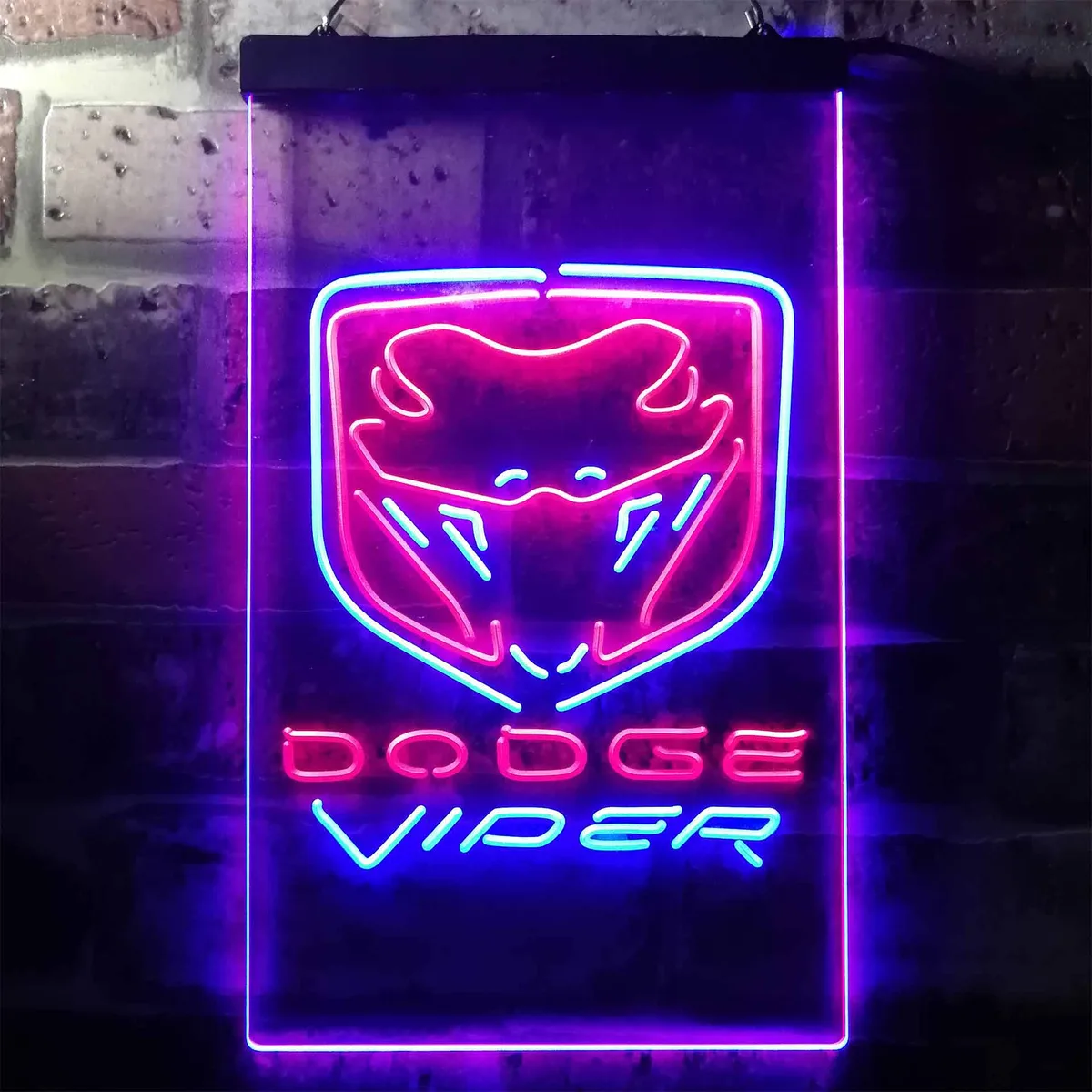 Dodge Viper Fangs Neon-Like LED Sign