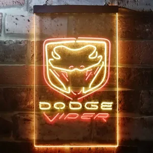 Dodge Viper Fangs Neon-Like LED Sign