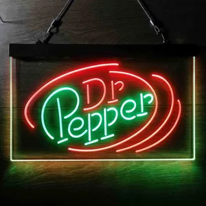 Dr. Pepper Circle Banner Neon-Like LED Sign