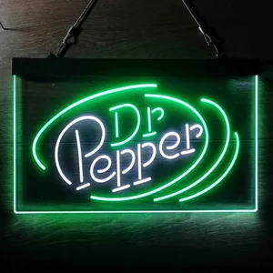 Dr. Pepper Circle Banner Neon-Like LED Sign