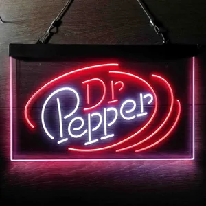 Dr. Pepper Circle Banner Neon-Like LED Sign