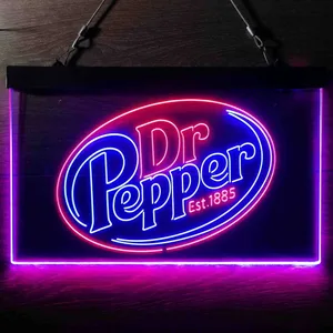 Dr. Pepper Logo Neon-Like LED Sign