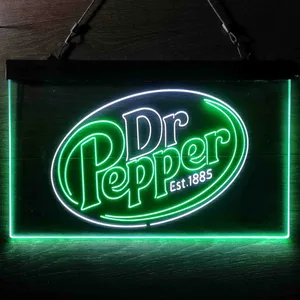 Dr. Pepper Logo Neon-Like LED Sign