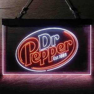 Dr. Pepper Logo Neon-Like LED Sign