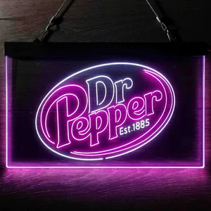 Dr. Pepper Logo Neon-Like LED Sign