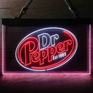 Dr. Pepper Logo Neon-Like LED Sign