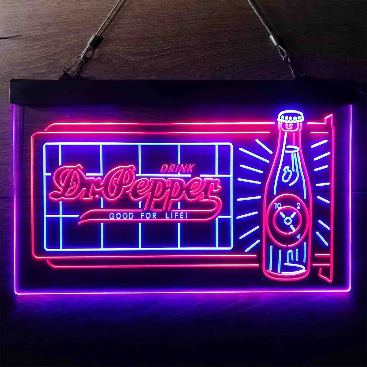 Dr. Pepper Novelty Bottle Neon-Like LED Sign