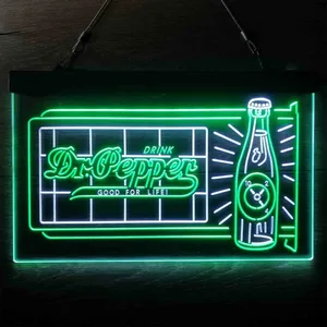 Dr. Pepper Novelty Bottle Neon-Like LED Sign