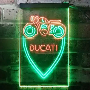 Ducati Motorcycle Neon-Like LED Sign