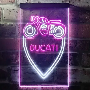 Ducati Motorcycle Neon-Like LED Sign