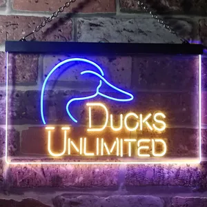Ducks Unlimited Logo  Neon-Like LED Sign