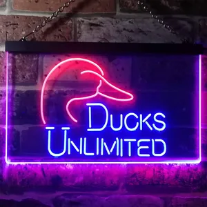 Ducks Unlimited Logo  Neon-Like LED Sign
