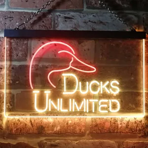 Ducks Unlimited Logo  Neon-Like LED Sign