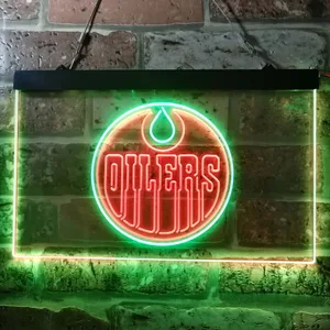Edmonton Oilers Logo Neon-Like LED Sign