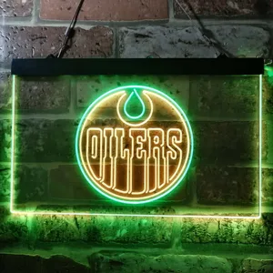Edmonton Oilers Logo Neon-Like LED Sign